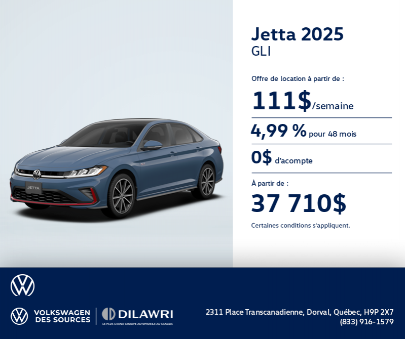Procurez-vous la Volkswagen Jetta Gli 2025
