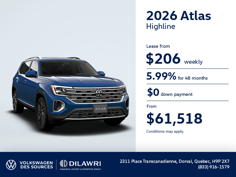 Get the 2026 Volkswagen Atlas