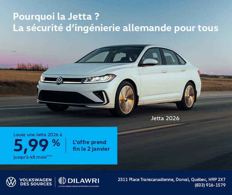 Procurez-vous la Volkswagen Jetta 2026