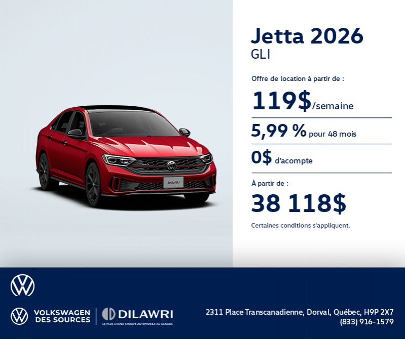 Procurez-vous la Volkswagen Jetta Gli 2025