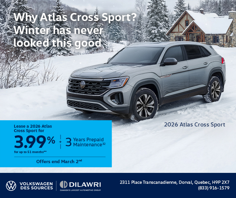 Get the 2026 Volkswagen Atlas Cross Sport