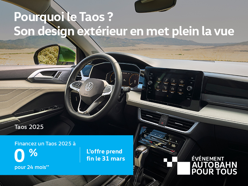 Procurez-vous le Volkswagen Taos 2025