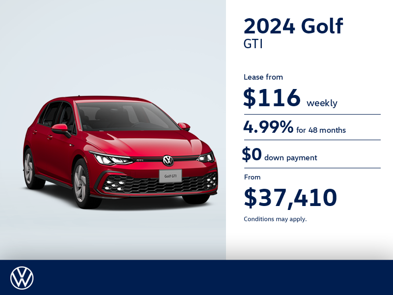 Get the 2024 Volkswagen Golf GTI