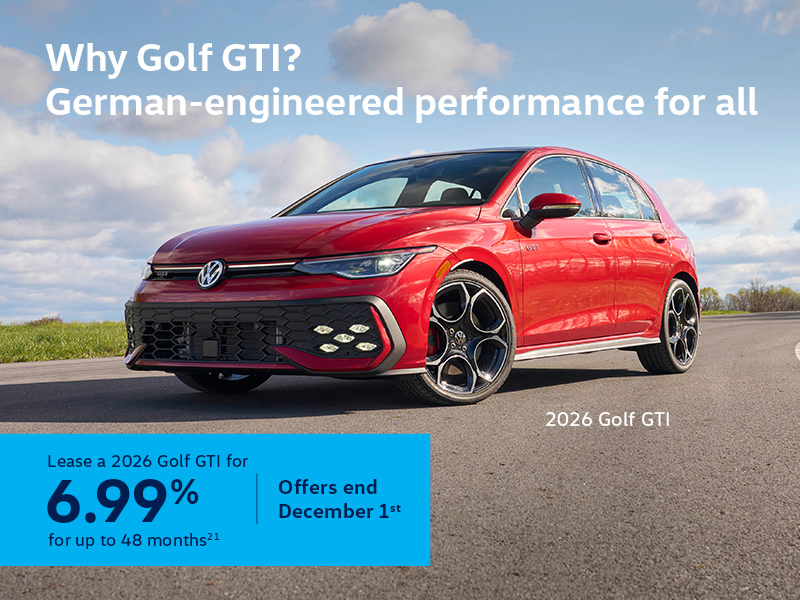 Get the 2026 Volkswagen Golf GTI