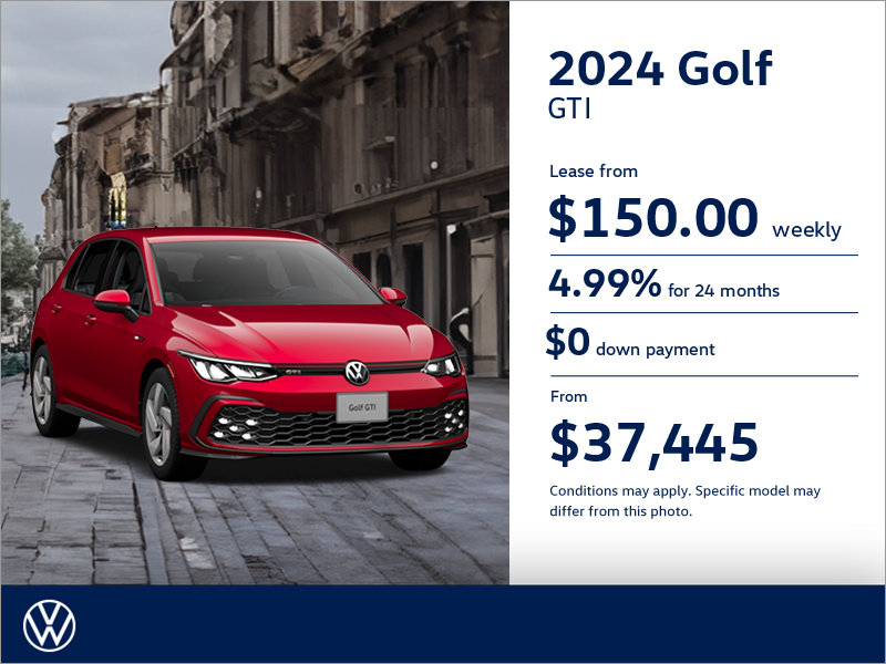Get the 2024 Volkswagen Golf GTI
