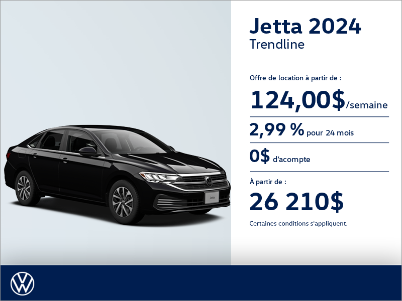 Procurez-vous la Volkswagen Jetta 2024