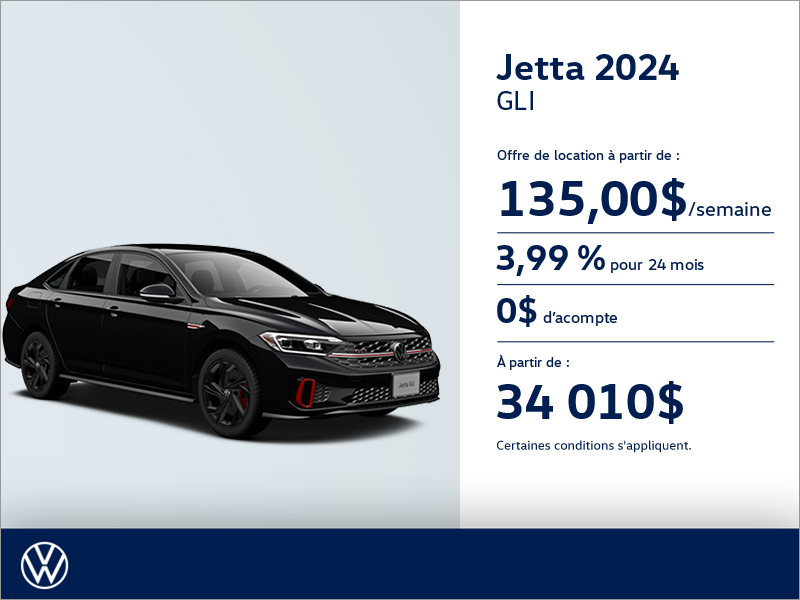 Procurez-vous la Volkswagen Jetta Gli 2024