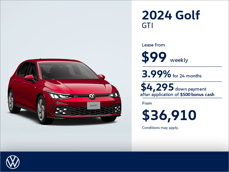 Get the 2024 Volkswagen Golf GTI