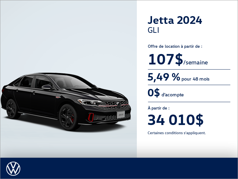 Procurezvous la Volkswagen Jetta Gli 2024 Leblanc VW MontLaurier