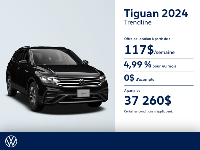 Procurez-vous le Volkswagen Tiguan 2024