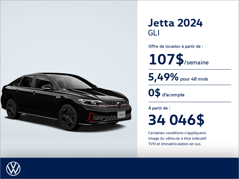 Procurez-vous la Volkswagen Jetta Gli 2024