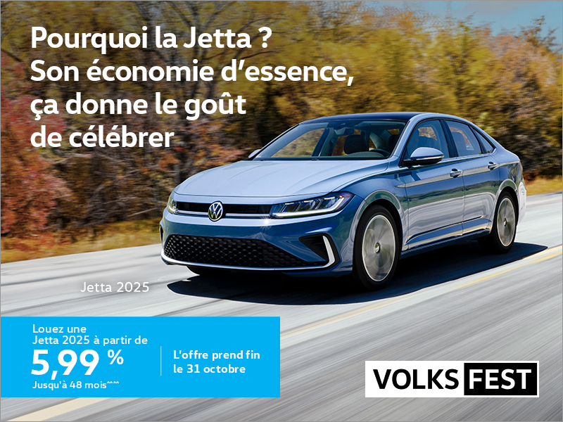 Procurez-vous la Volkswagen Jetta 2025