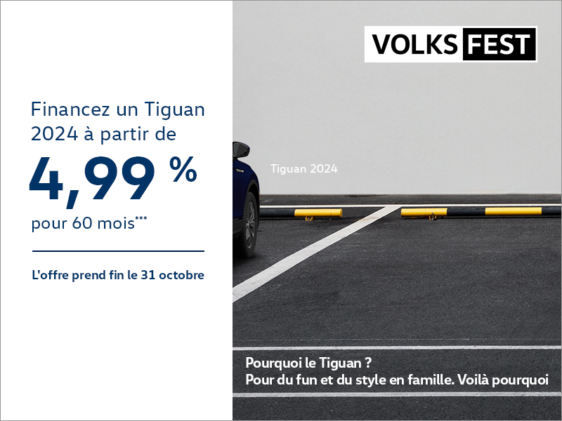 Procurez-vous le Volkswagen Tiguan 2024