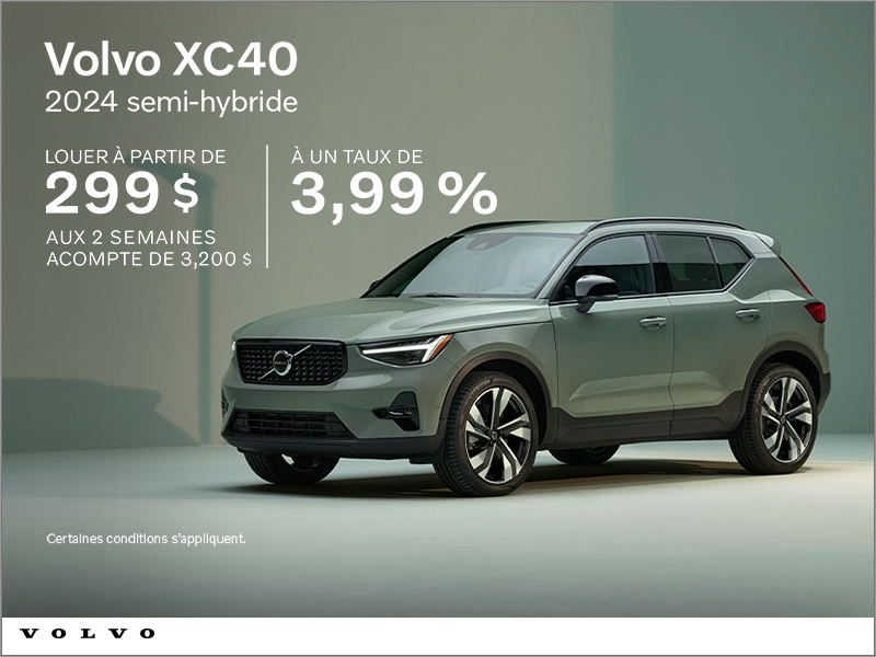 Le Volvo XC40 2024 à Laval Volvo Laval