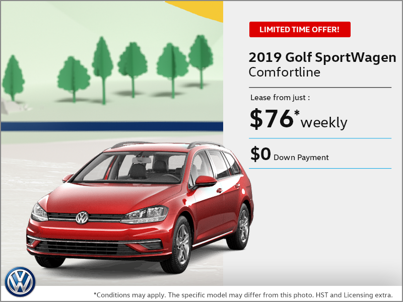 Get the 2019 Golf SportWagen!