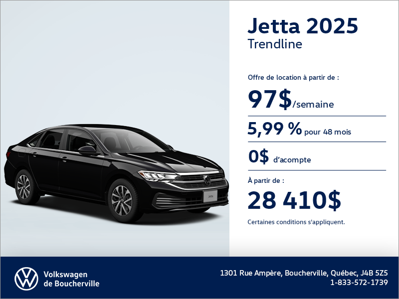 Procurez-vous la Volkswagen Jetta 2025