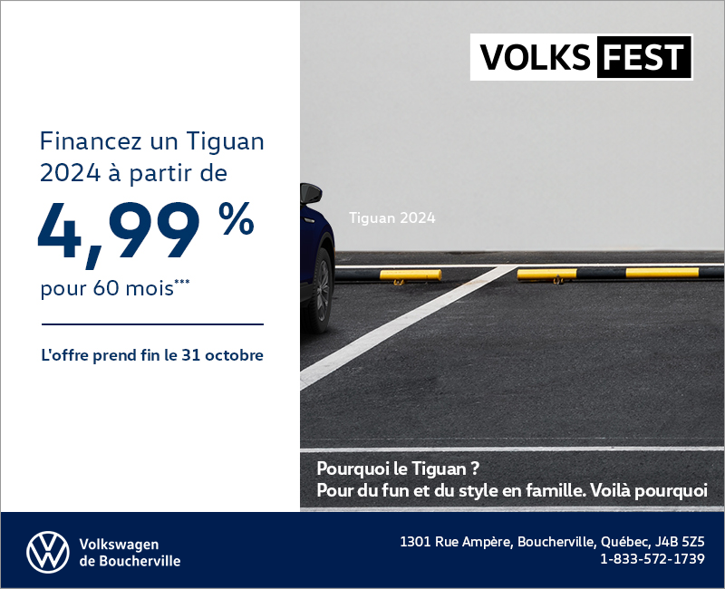 Procurez-vous le Volkswagen Tiguan 2024