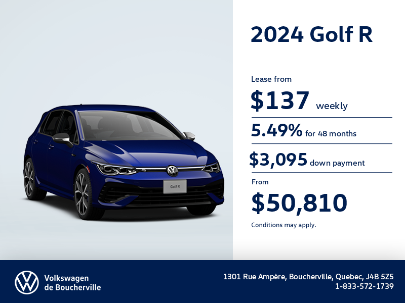 Get the 2024 Volkswagen Golf R