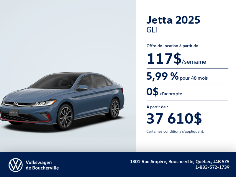 Procurez-vous la Volkswagen Jetta Gli 2024