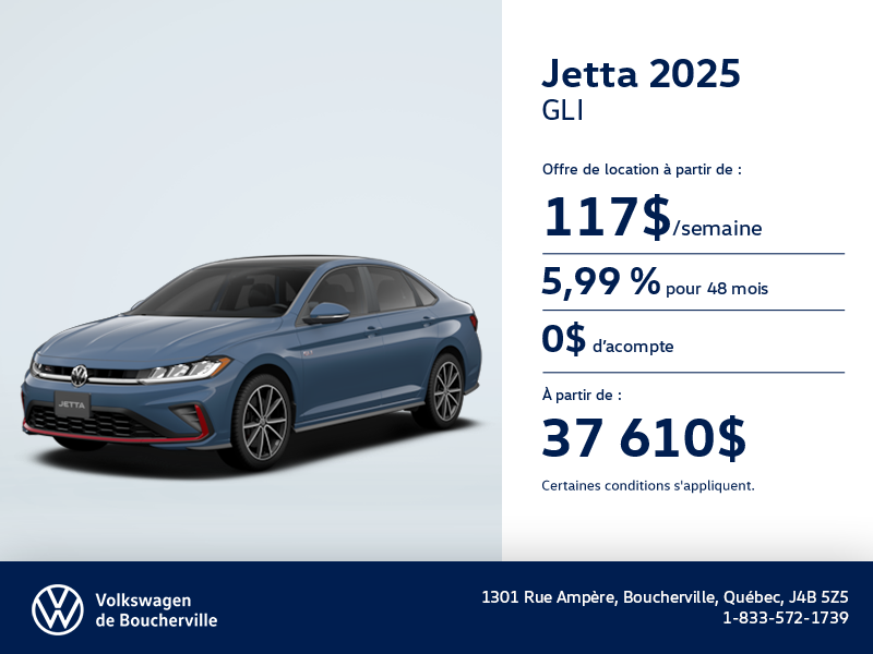 Procurez-vous la Volkswagen Jetta Gli 2024