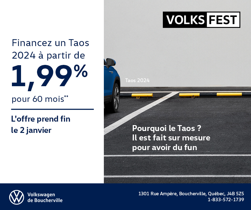 Procurez-vous le Volkswagen Taos 2024