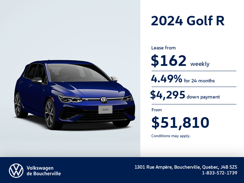 Get the 2024 Volkswagen Golf R