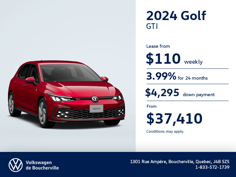 Get the 2024 Volkswagen Golf GTI