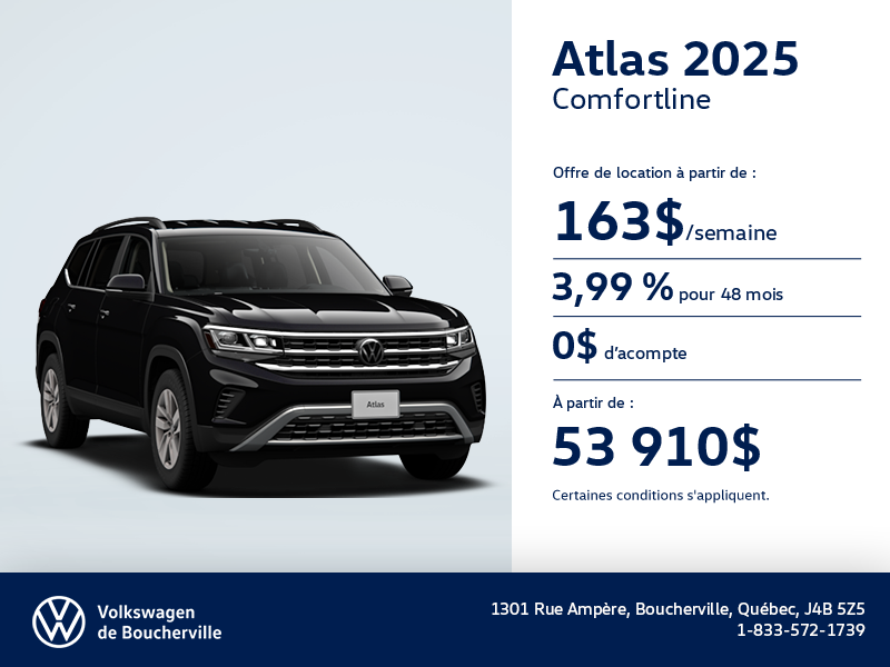 Procurez-vous le Volkswagen Atlas 2025