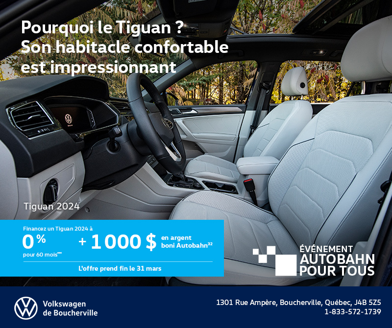 Procurez-vous le Volkswagen Tiguan 2024