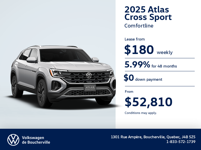 Get the 2025 Volkswagen Atlas Cross Sport
