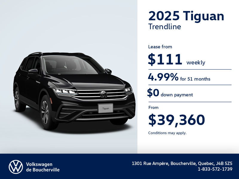 Get the 2025 Volkswagen Tiguan