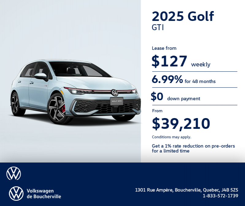Get the 2025 Volkswagen Golf GTI