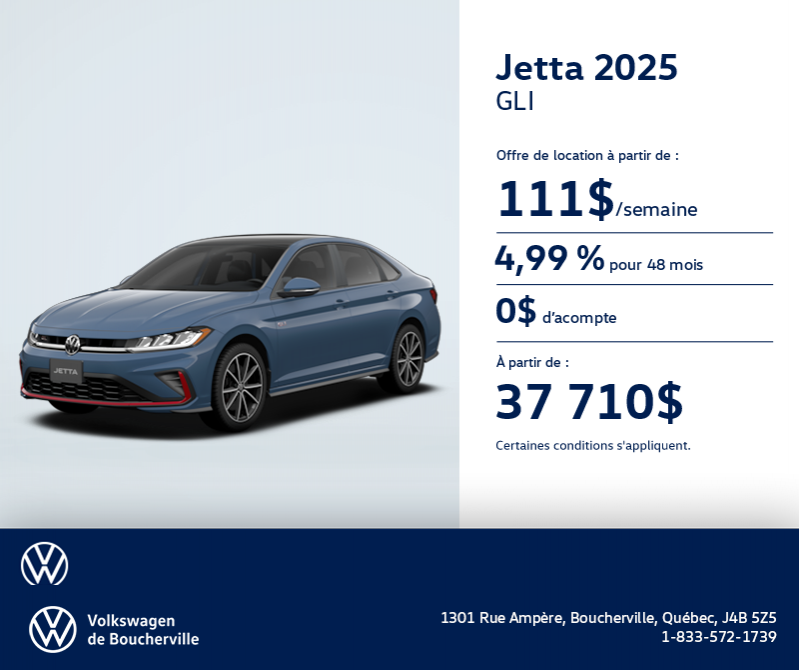 Procurez-vous la Volkswagen Jetta Gli 2025