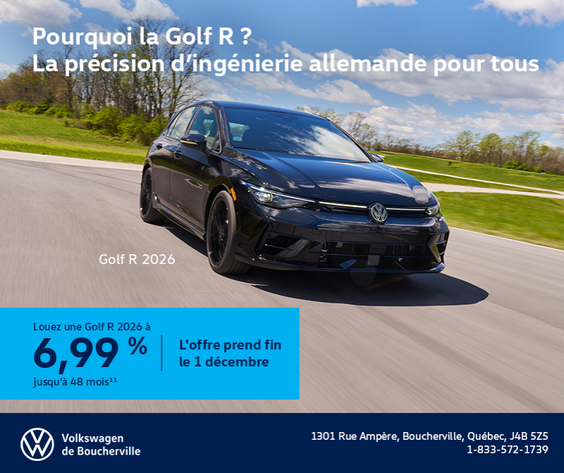 Procurez-vous la Volkswagen Golf R 2026