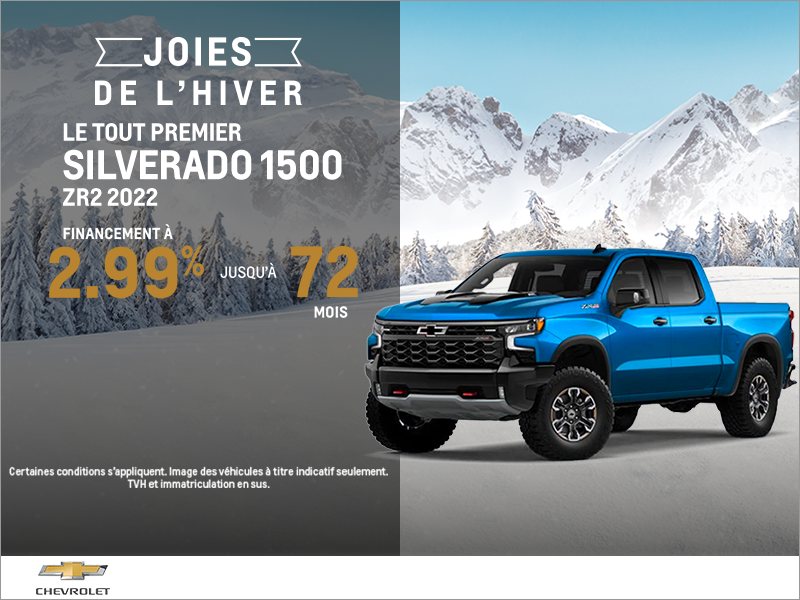 Le Chevrolet Silverado 1500 2022