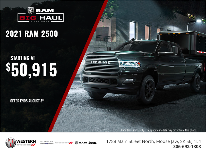 Western Dodge Chrysler Jeep | The 2021 RAM 2500 TRADESMAN in Moose Jaw