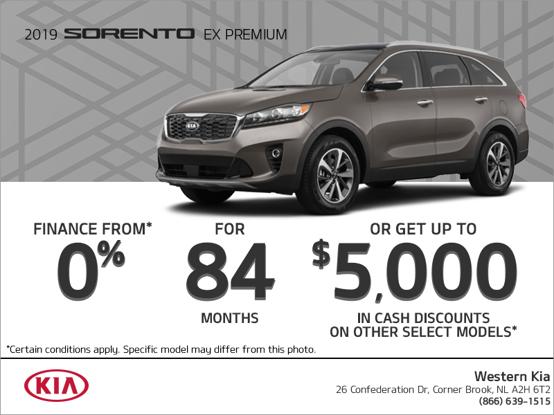 Get the 2019 Kia Sorento!