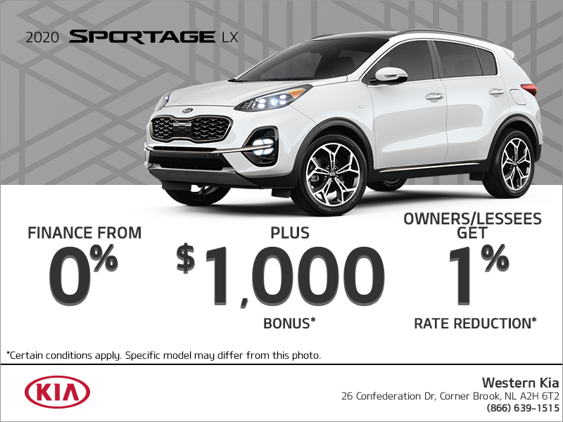 Get the 2020 Kia Sportage!
