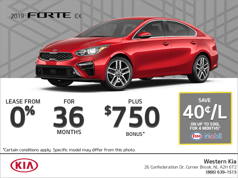 Lease the 2019 Kia Forte!