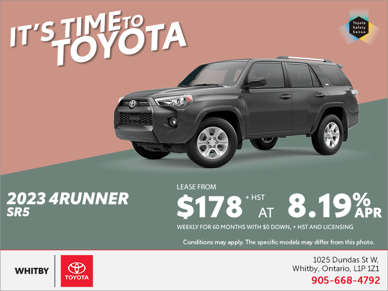 2023 Toyota 4Runner At Whitby Toyota Company