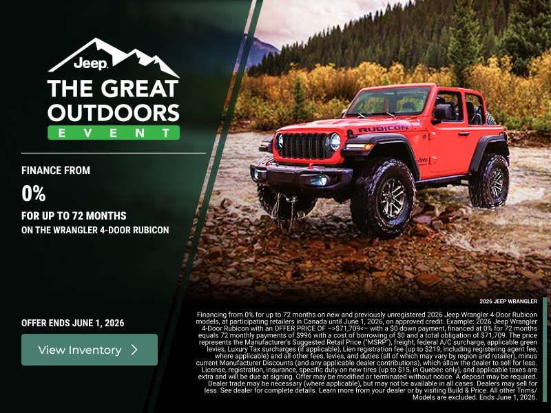 Get the 2026 Jeep Wrangler!