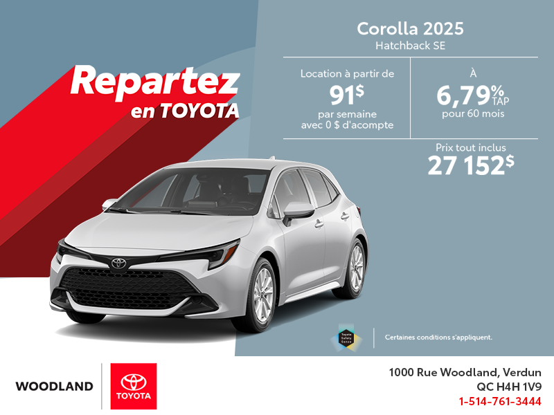 Toyota Corolla Hatchback 2025