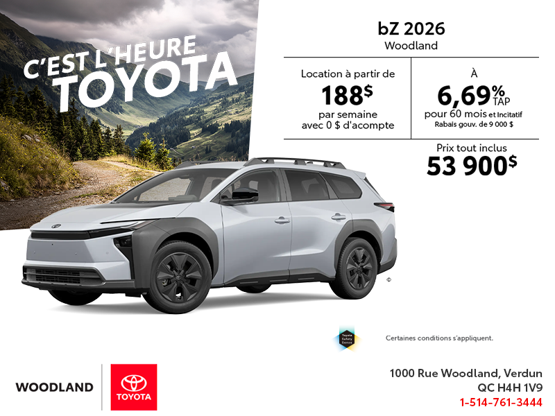 Toyota bZ Woodland 2026