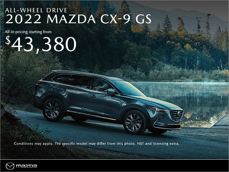 Get the 2022 Mazda CX-9 today!
