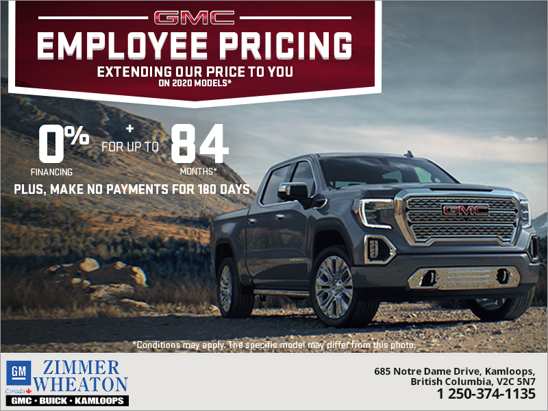 Zimmer Wheaton GMC Buick Ltd Employee Pricing