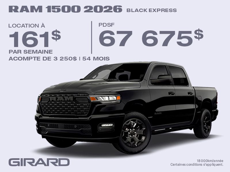 RAM 1500 2026 Black Express