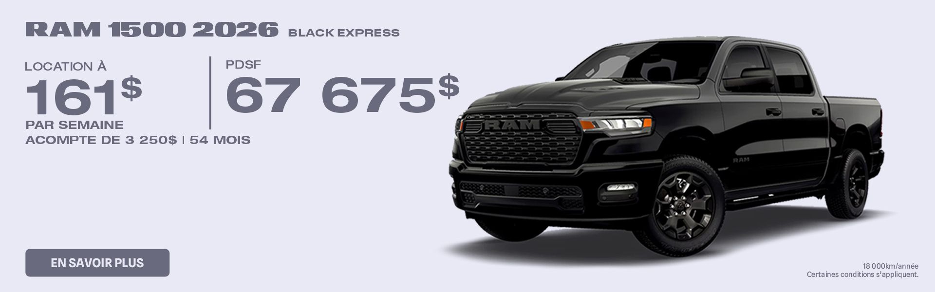 RAM 1500 2026 Black Express