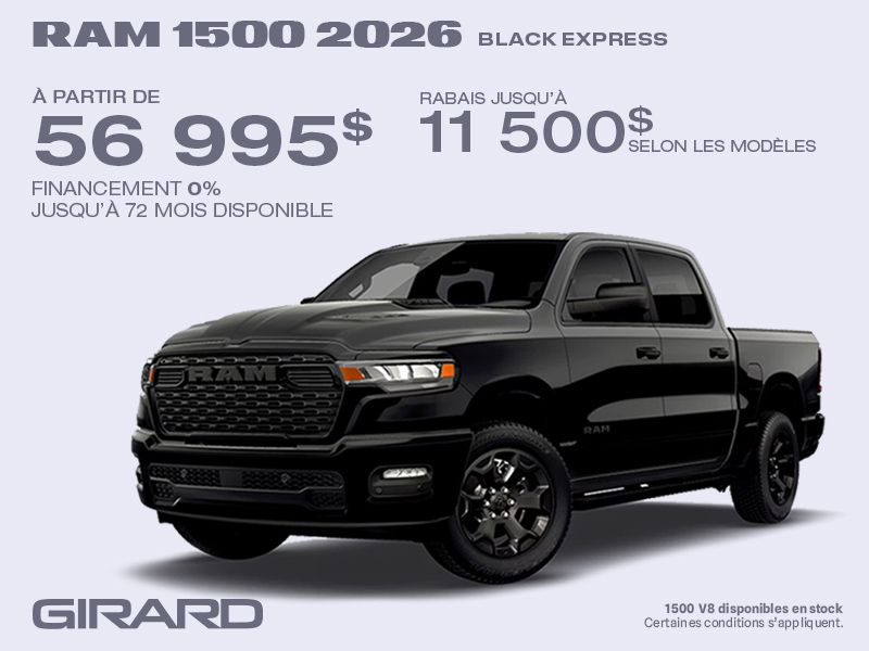 RAM 1500 2026 Black Express