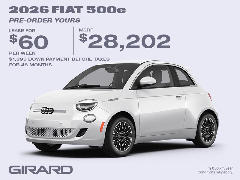 2026 FIAT 500e — Pre-Order Yours Today!