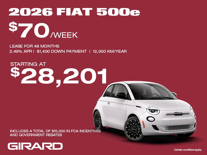 2026 FIAT 500e — Pre-Order Yours Today!
